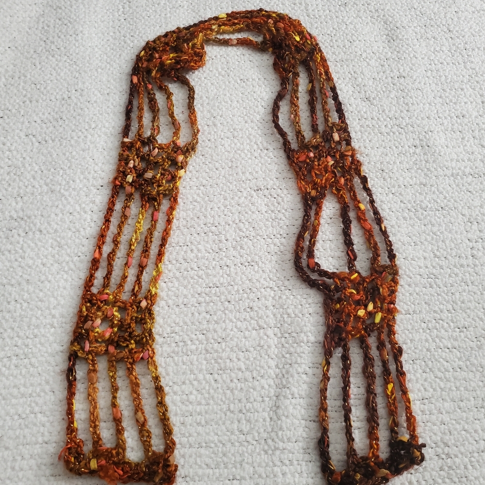 Sparkly fall scarf